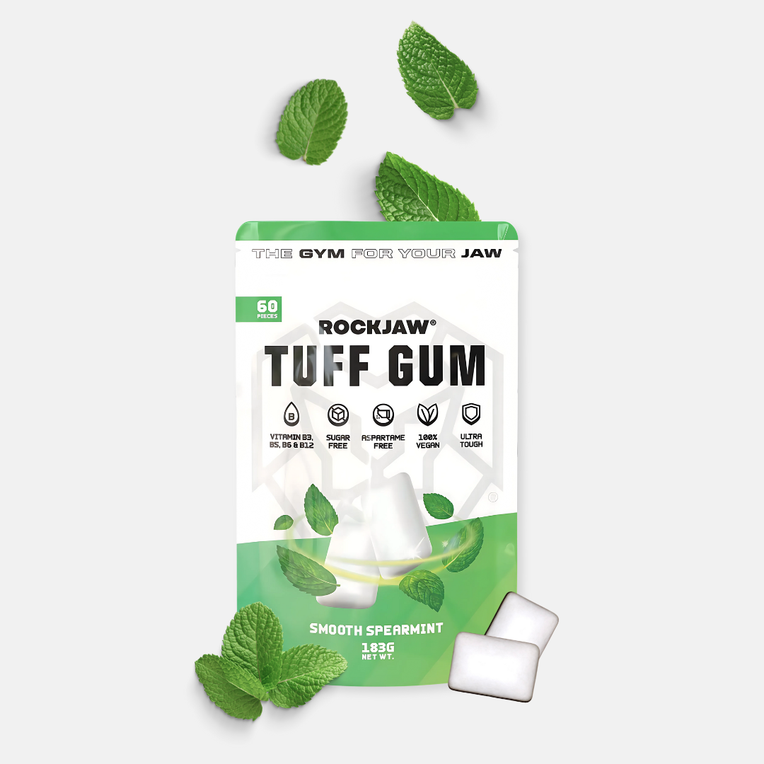 Tuff Gum + B Vitamins | Premium Ultra-Tough Jawline Gum | 60 Pieces