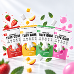 Tuff Gum + B-Vitamine | Premium ultra-harter Kiefer-Kaugummi | 60 Stück