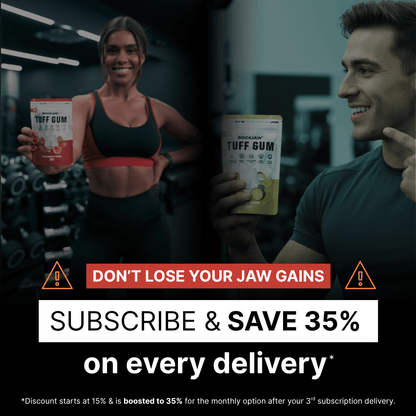 Tuff Gum + B Vitamins | Premium Ultra-Tough Jawline Gum | 60 Pieces